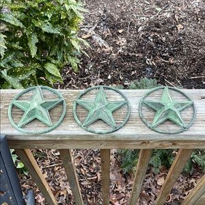 Vintage Star of Texas cast iron wall decor set